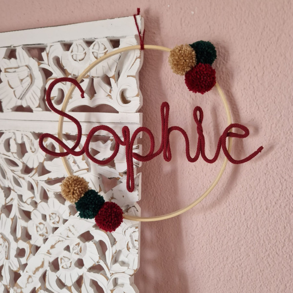 Personalisierter Namensring - Kinderzimmer Deko mit Namen